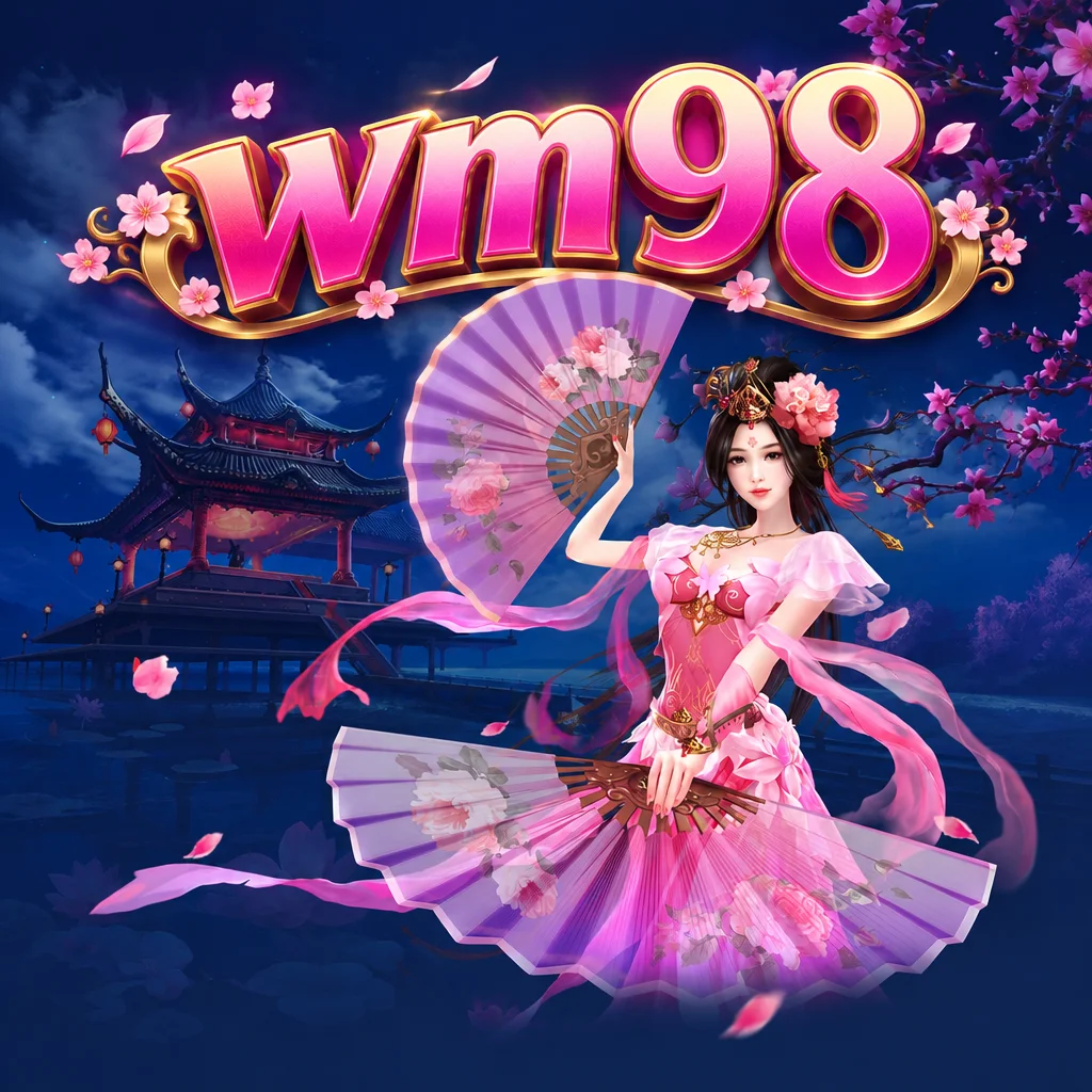 wm98 ตัวละครเตียวเสี้ยนร่ายรำพร้อมพัดในชุดสีชมพูธีมจีนโบราณ